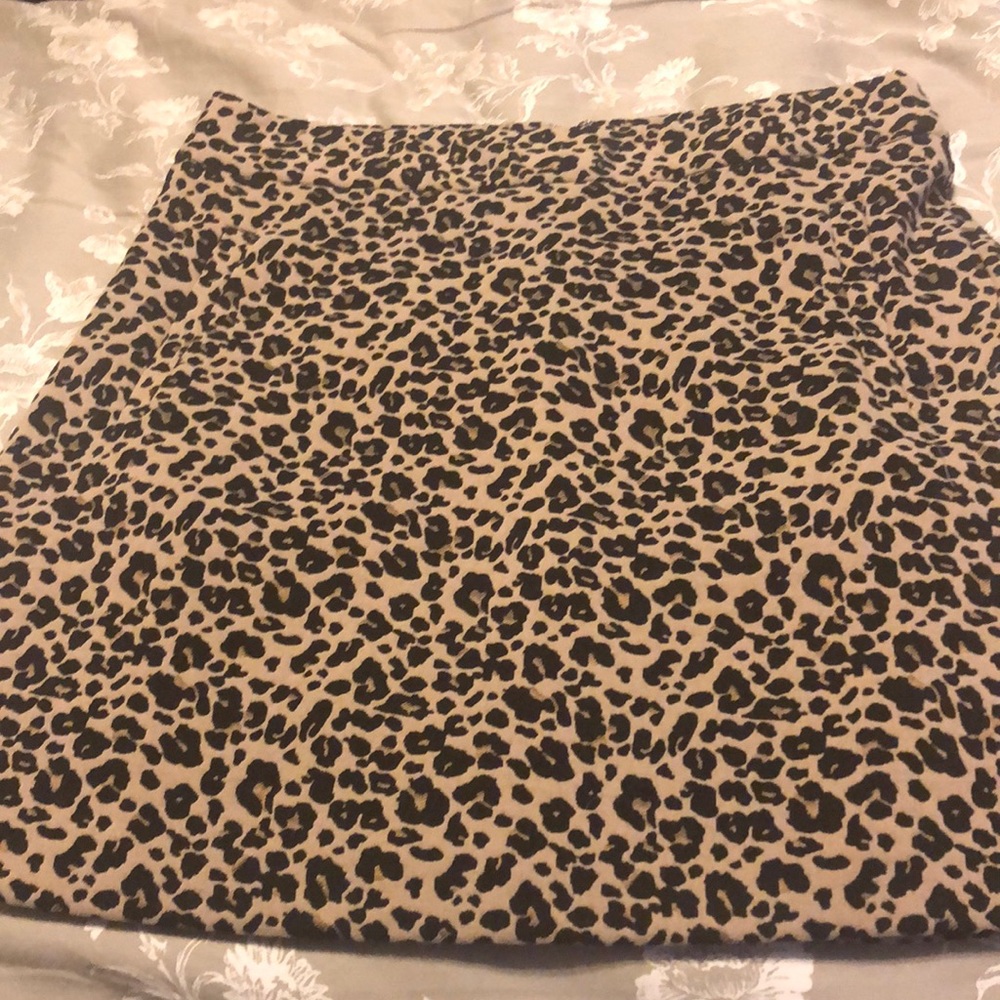 Loft animal print skirt